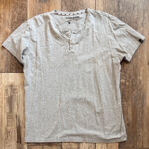 X-Ray Jeans Light Gray Men's Short Sleeve Henley Tee